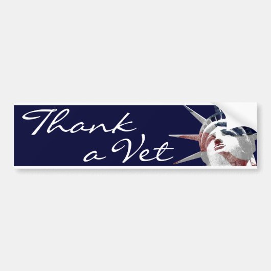 Hartelijk dank, Vet Bumpersticker (Voorkant)