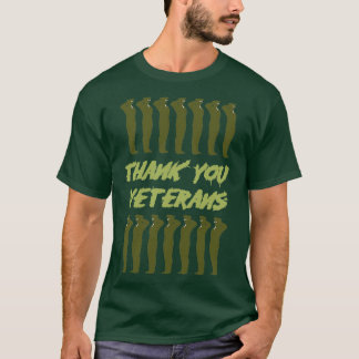 Hartelijk dank, veteranen 8 t-shirt