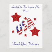 Hartelijk dank, veteranen briefkaart (Voorkant)
