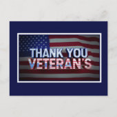 Hartelijk dank, veteranen briefkaart (Voorkant)
