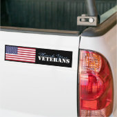 Hartelijk dank, veteranen bumpersticker (Op Truck)