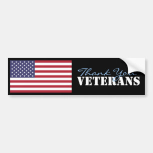 Hartelijk dank, veteranen bumpersticker