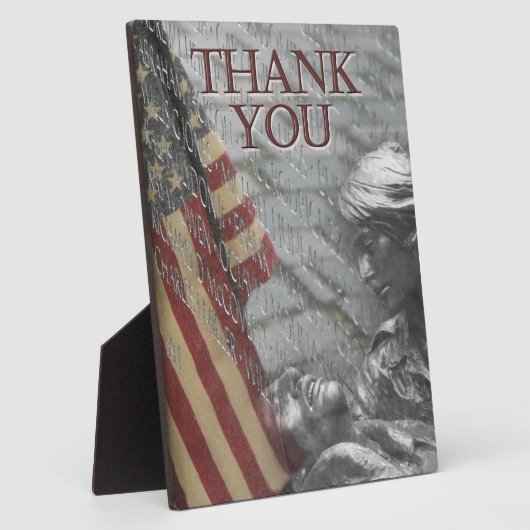 Hartelijk dank, veteranen fotoplaat (Zijkant)