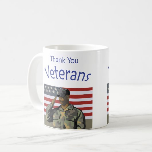 Hartelijk dank, veteranen koffiemok (Voorkant links)