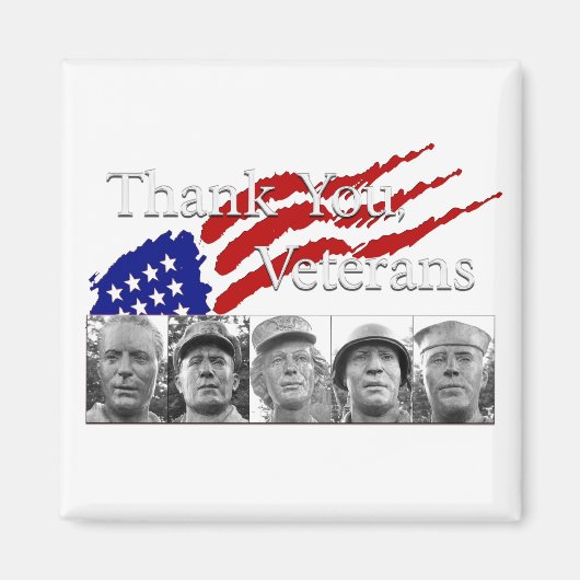 Hartelijk dank, veteranen magneet (Voorkant)