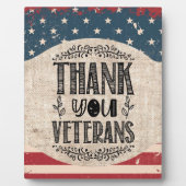 Hartelijk dank, veteranen Plaque Fotoplaat (Voorkant)