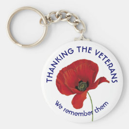 Hartelijk dank, veteranen sleutelhanger