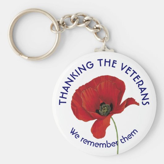 Hartelijk dank, veteranen sleutelhanger (Voorkant)