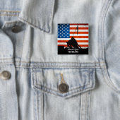 Hartelijk dank, veteranen vierkante button 5,1 cm (In situ)