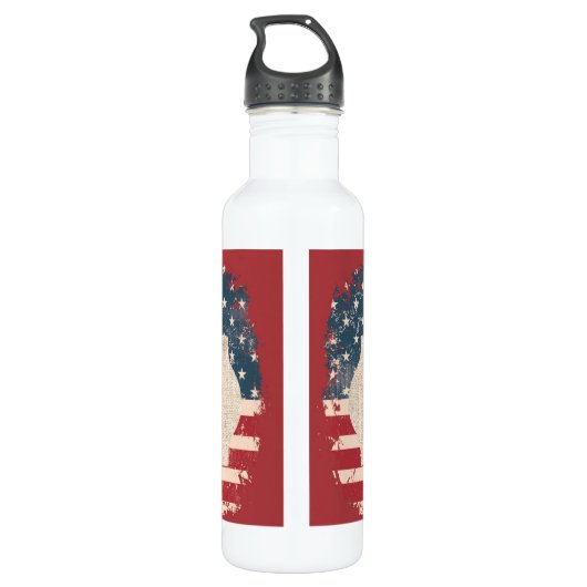 Hartelijk dank, veteranen, waterflesje waterfles  (Achterkant)