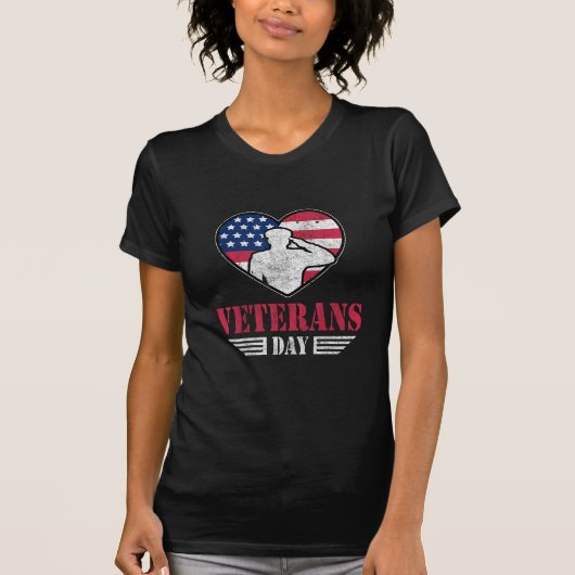 Hartelijk dank Veterans Day Memorial Day Partiotic T-shirt (Voorkant)
