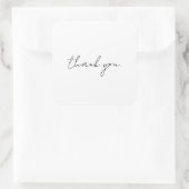 Hartelijk dank vierkante sticker (Tas)