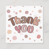 Hartelijk dank vierkante visitekaartje (Voorkant)