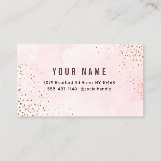 Hartelijk dank visitekaartje (Achterkant)