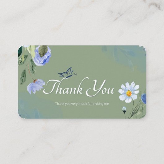 Hartelijk dank visitekaartje (Achterkant)