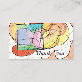 Hartelijk dank visitekaartje