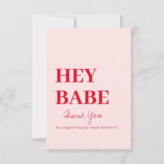 Hartelijk dank, Visitekaartje bestellen Bedankkaart (Voorkant)