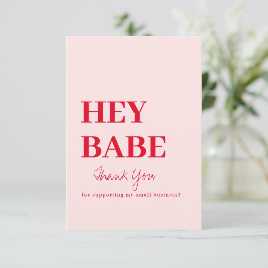 Hartelijk dank, Visitekaartje bestellen Bedankkaart (Staand voorkant)