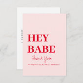 Hartelijk dank, Visitekaartje bestellen Bedankkaart (Voorkant / Achterkant)