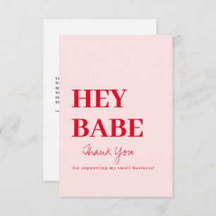 Hartelijk dank, Visitekaartje bestellen Bedankkaart