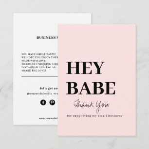 Hartelijk dank, Visitekaartje bestellen Bedankkaart