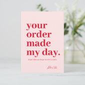 Hartelijk dank, Visitekaartje bestellen Bedankkaart (Staand voorkant)