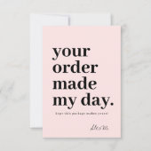 Hartelijk dank, Visitekaartje bestellen Bedankkaart (Voorkant)