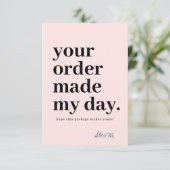 Hartelijk dank, Visitekaartje bestellen Bedankkaart (Staand voorkant)