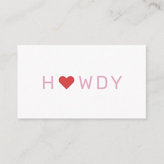 Hartelijk dank Visitekaartje Informatiekaartje (Voorkant)