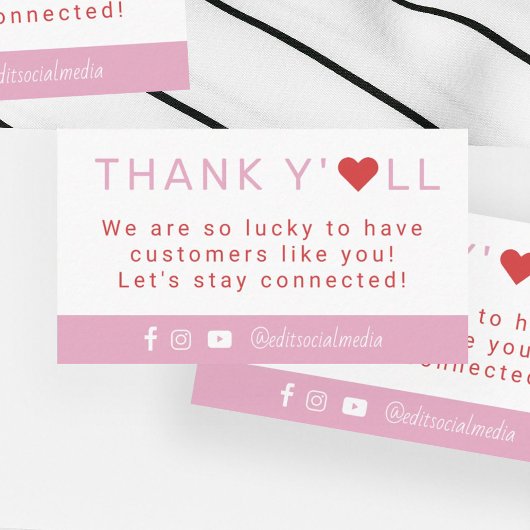 Hartelijk dank Visitekaartje Informatiekaartje