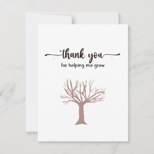 Hartelijk dank, vlakke Kaart, geluid en eenvoudig Bedankkaart