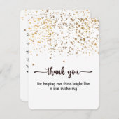 Hartelijk dank, vlakke Kaart, geluid en eenvoudig Bedankkaart (Voorkant / Achterkant)