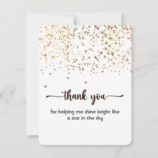 Hartelijk dank, vlakke Kaart, geluid en eenvoudig Bedankkaart (Voorkant)