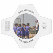 Hartelijk dank, Voetbal coach aangepaste teamfoto' (Enkel)