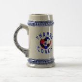 Hartelijk dank Voetbal coach Gift Drink Stein Bierpul (Links)