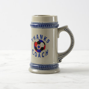 Hartelijk dank Voetbal coach Gift Drink Stein Bierpul