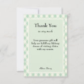 Hartelijk dank voor aangepaste bewerkbare tekst bedankkaart (Voorkant)