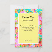 Hartelijk dank voor aangepaste bewerkbare tekst bedankkaart (Voorkant)