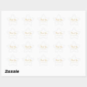 Hartelijk dank voor aangepaste eBay Elegant Script Ster Sticker (Vel)
