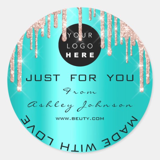 Hartelijk dank voor aangepaste Rozen die zijn gema Ronde Sticker (Voorkant)