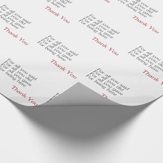 Hartelijk dank voor allen cadeaupapier (Hoek)