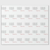 Hartelijk dank voor allen cadeaupapier (Vlak)