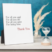 Hartelijk dank voor allen fotoplaat (Zijkant)