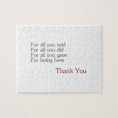 Hartelijk dank voor allen legpuzzel (Horizontaal)