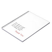 Hartelijk dank voor allen notitieboek (Linkerzijde)