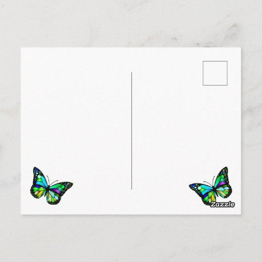 Hartelijk dank voor alles wat u doet voor vlinderv briefkaart (Achterkant)