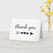 Hartelijk dank voor Arrow Hearts Kaart (Gele Bloem)