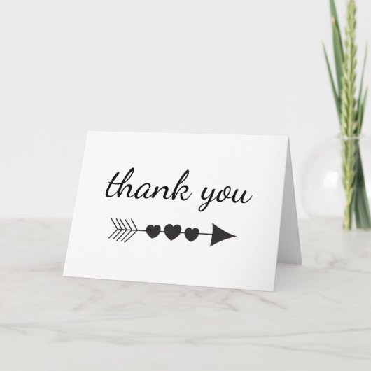 Hartelijk dank voor Arrow Hearts Kaart (Voorkant)