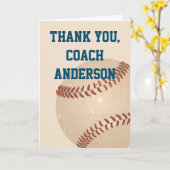 Hartelijk dank voor Baseball Coaches Kaart (Gele Bloem)