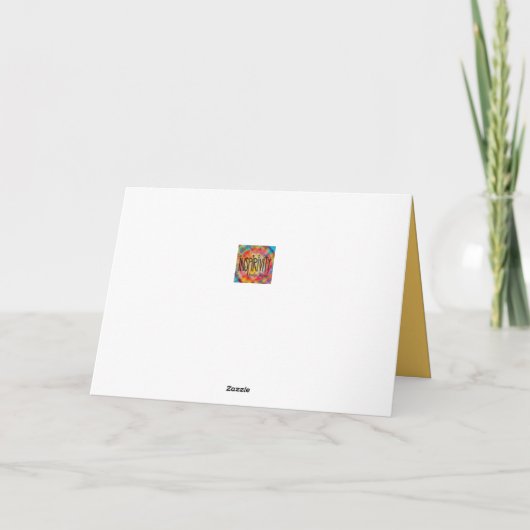 Hartelijk dank voor Black Floral Kaart (Achterkant)